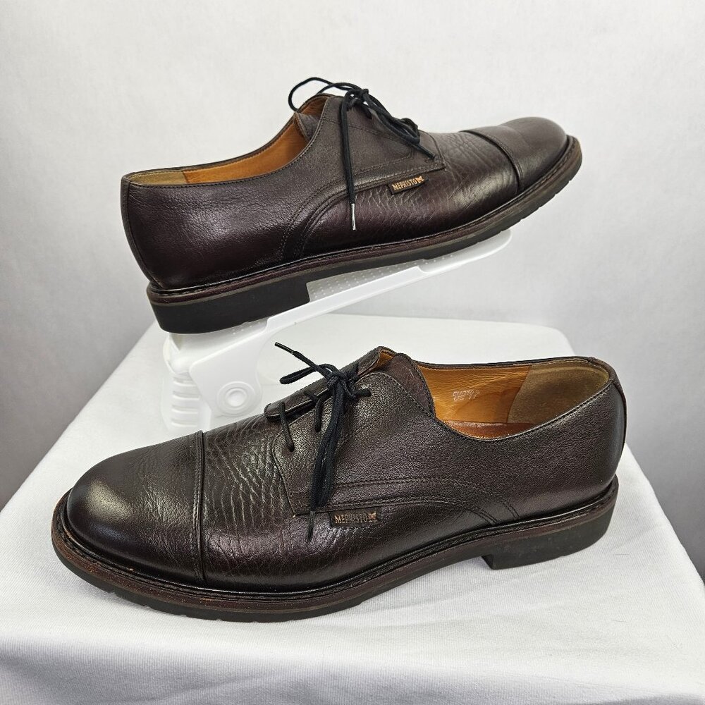Mephisto Cap Toe Dress Shoes Brown Men’s Size10